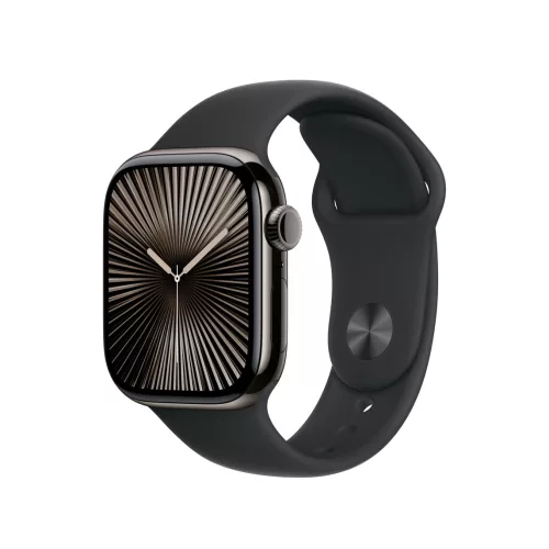 Apple Watch 42mm Sport Band:  Black Sport Band - S/M