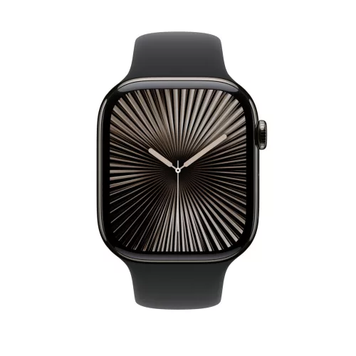 Apple Watch 46mm Sport Band:  Black Sport Band - M/L