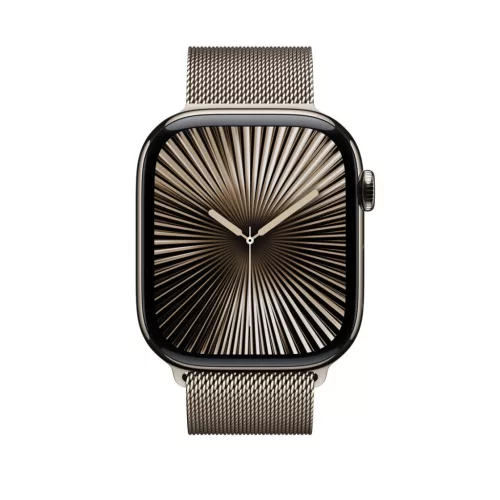 Apple Watch 46mm Milanese Loop:  Natural Milanese Loop - M/L