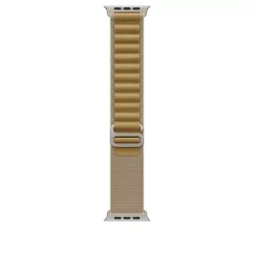   Apple Watch 49mm Loop:  Tan Alpine Loop - Small - Natural Titanium Finish