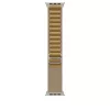 Apple Watch 49mm Loop:  Tan Alpine Loop - Medium - Natural Titanium Finish