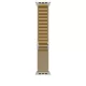 Apple Watch 49mm Loop:  Tan Alpine Loop - Large - Natural Titanium Finish