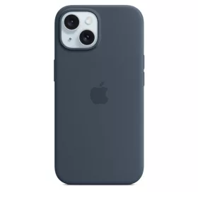 Apple iPhone 15 Silicone Case with MagSafe - Storm Blue