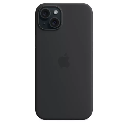Apple iPhone 15 Plus Silicone Case with MagSafe - Black