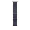Apple Watch 49mm Band:  Navy Ocean Band - Natural Titanium Finish
