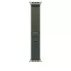 Apple Watch 49mm Loop:  Green Trail Loop - S/M - Natural Titanium Finish