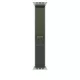 Apple Watch 49mm Loop:  Green Trail Loop - S/M - Natural Titanium Finish