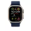 Apple Watch 49mm Loop:  Blue Trail Loop - S/M - Natural Titanium Finish