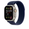 Apple Watch 49mm Loop:  Blue Trail Loop - M/L - Natural Titanium Finish