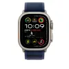 Apple Watch 49mm Loop:  Blue Trail Loop - M/L - Natural Titanium Finish
