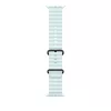 Apple Watch 49mm Band:  Ice Blue Ocean Band - Black Titanium Finish