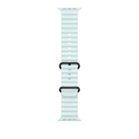   Apple Watch 49mm Band:  Ice Blue Ocean Band - Black Titanium Finish