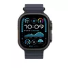 Apple Watch 49mm Band:  Navy Ocean Band - Black Titanium Finish