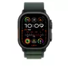Apple Watch 49mm Loop:  Dark Green Alpine Loop - Small - Black Titanium Finish