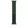 Apple Watch 49mm Loop:  Dark Green Alpine Loop - Medium - Black Titanium Finish