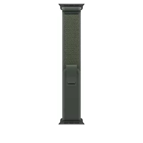   Apple Watch 49mm Loop:  Green Trail Loop - M/L - Black Titanium Finish