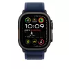 Apple Watch 49mm Loop:  Blue Trail Loop - M/L - Black Titanium Finish
