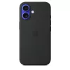 Apple iPhone 16 Silicone Case with MagSafe - Black