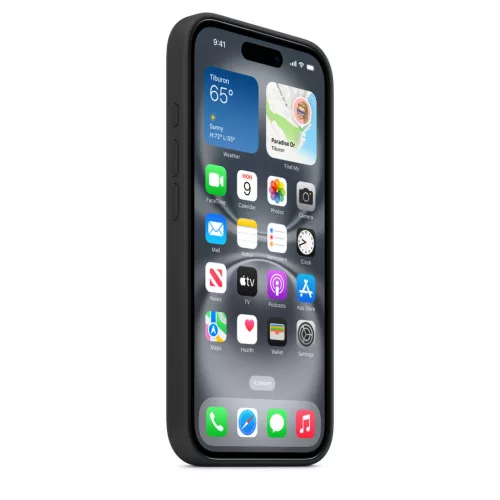 Apple iPhone 16 Silicone Case with MagSafe - Black