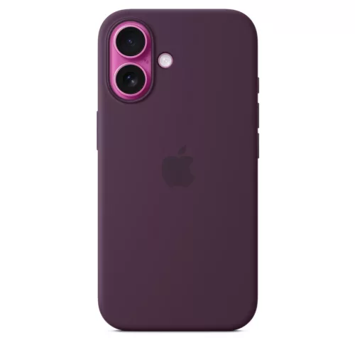 Apple iPhone 16 Silicone Case with MagSafe - Plum