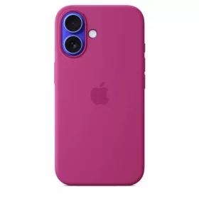   Apple iPhone 16 Silicone Case with MagSafe - Fuchsia (Seasonal)
