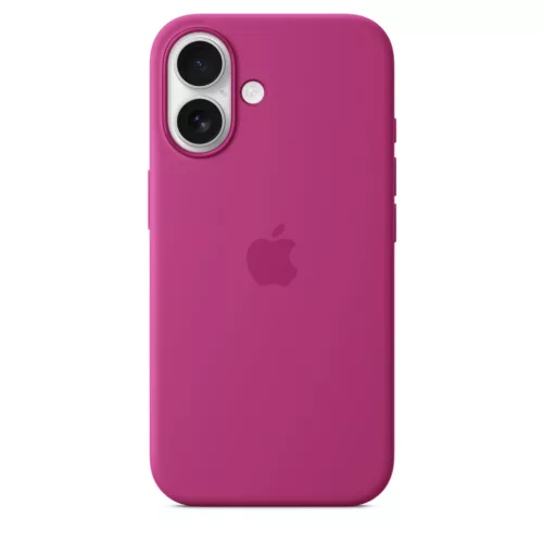 Apple iPhone 16 Silicone Case with MagSafe - Fuchsia (Seasonal)