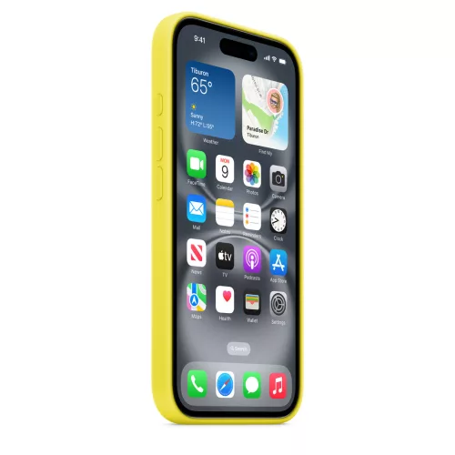 Apple iPhone 16 Silicone Case with MagSafe - Star Fruit (Seasonal)