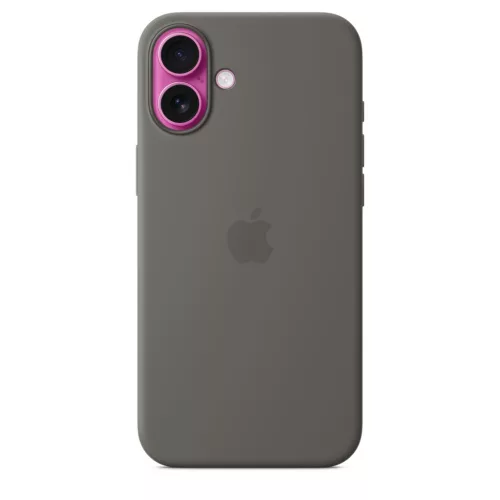 Apple iPhone 16 Plus Silicone Case with MagSafe - Stone Gray