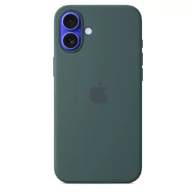  Apple iPhone 16 Plus Silicone Case with MagSafe - Lake Green (Seasonal)