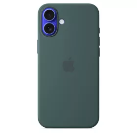   Apple iPhone 16 Plus Silicone Case with MagSafe - Lake Green (Seasonal)