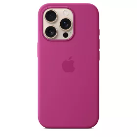   Apple iPhone 16 Pro Silicone Case with MagSafe - Fuchsia (Seasonal)