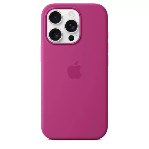 Apple iPhone 16 Pro Silicone Case with MagSafe - Fuchsia (Seasonal)