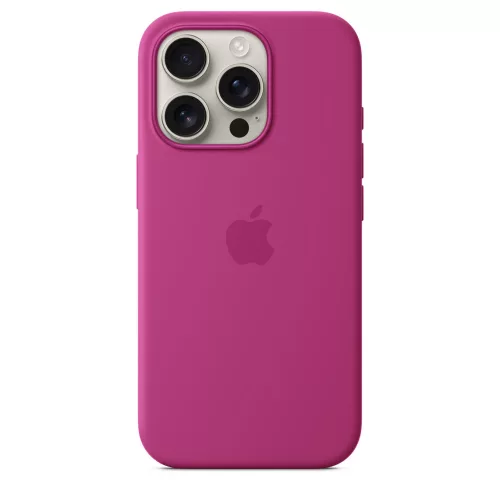 Apple iPhone 16 Pro Silicone Case with MagSafe - Fuchsia (Seasonal)