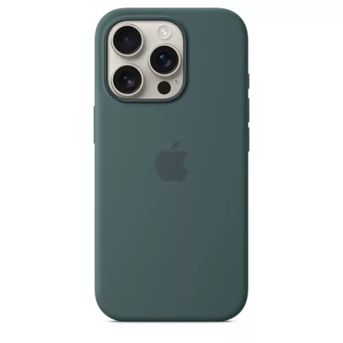 Apple iPhone 16 Pro Silicone Case with MagSafe - Lake Green (Seasonal)