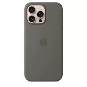   Apple iPhone 16 Pro Max Silicone Case with MagSafe - Stone Gray