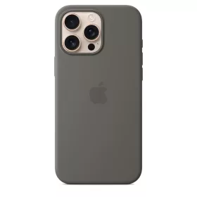  Apple iPhone 16 Pro Max Silicone Case with MagSafe - Stone Gray