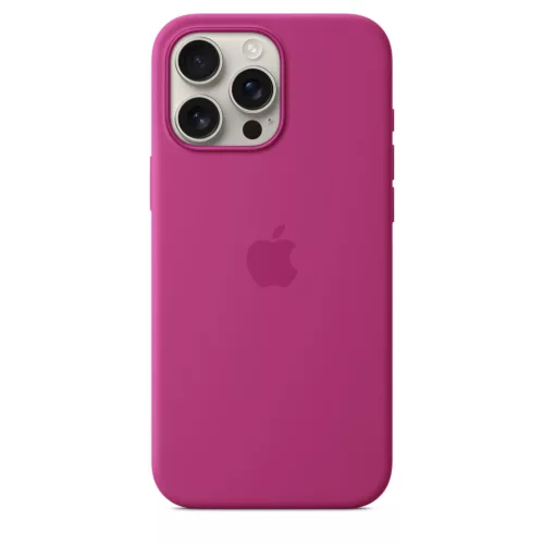 Apple iPhone 16 Pro Max Silicone Case with MagSafe - Fuchsia (Seasonal)