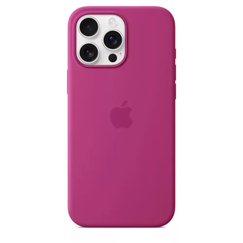 Apple iPhone 16 Pro Max Silicone Case with MagSafe - Fuchsia (Seasonal)